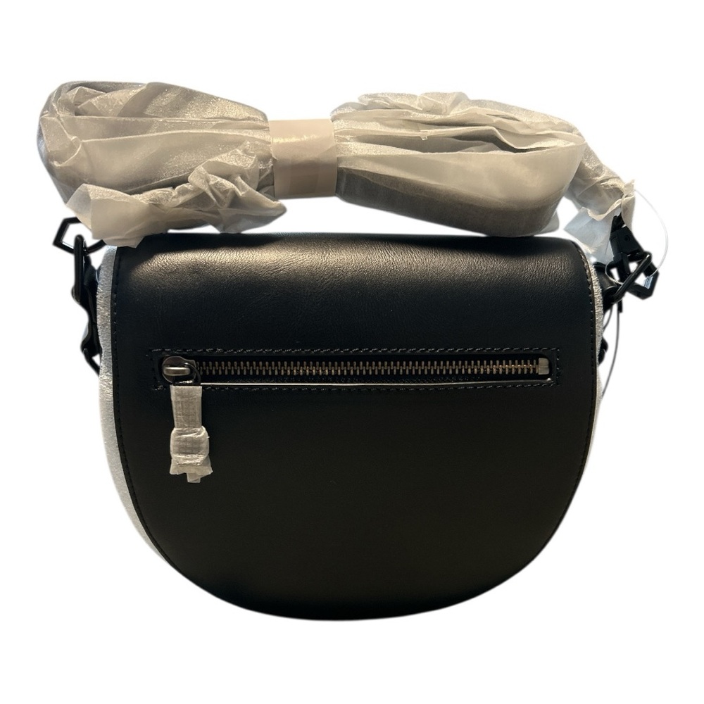 Rebecca Minkoff Astor Saddle Bag Cross Body Black Leather NWT - Picture 2 of 11